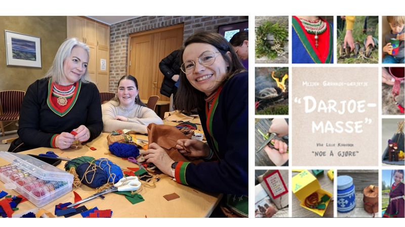 Menighetspedagog Meerke Krïhke Leine Bientie, Maria Victoria Bientie Bygget og Ellen Sara Reiten Bientie. Foto: Vigdis Aanderaa Aakre