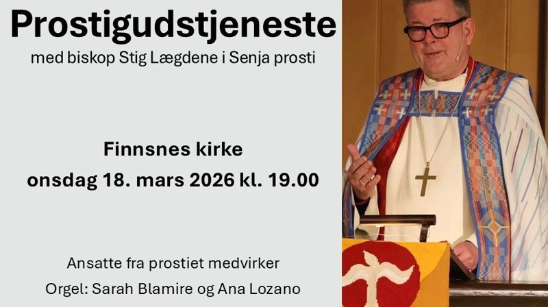 Prostigudstjeneste med biskop Stig Lægdene