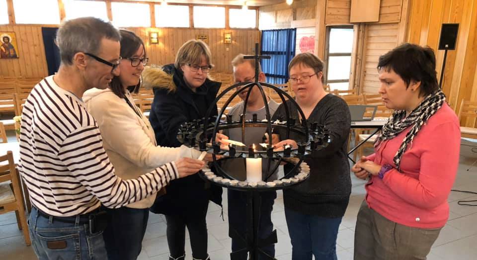 Lystenning på musikkafeen i Greåker kirke.