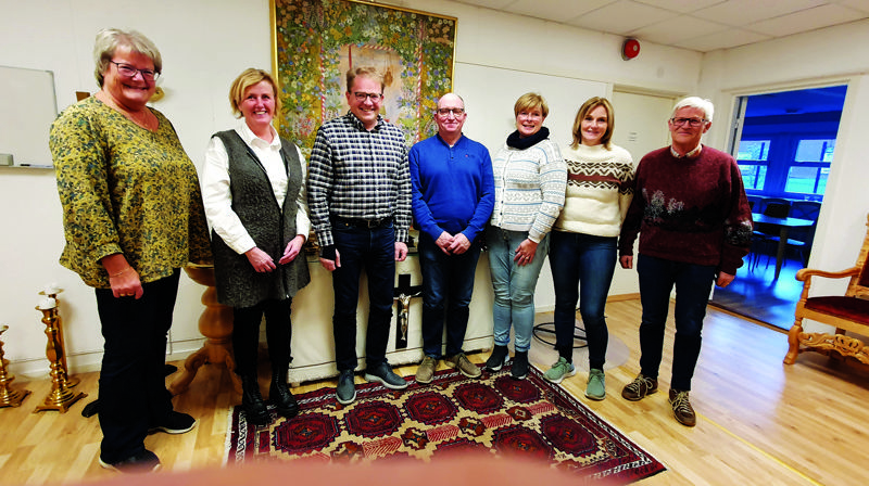 Sel kirkelige råd: Vivi, Aud, Steinar, Roy, Aud Irene, Laila og Geir.