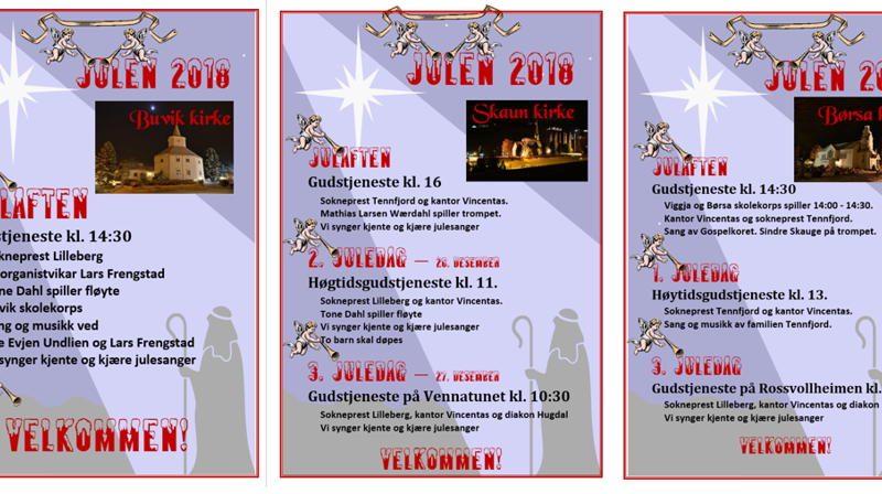 Julens gudstjenester i Skaun