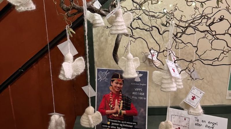 Vakre engler til støtte for kvinner fra Nepal i Børsa kirke