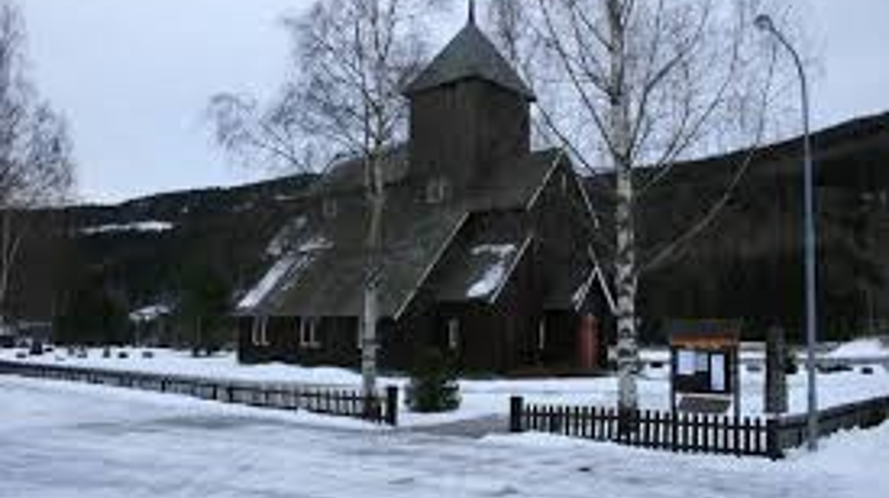 Begnadalen kirke, vinter