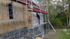 Ill.bilde noen maler Begnadalen kapell Foto: Reidar Schlytter