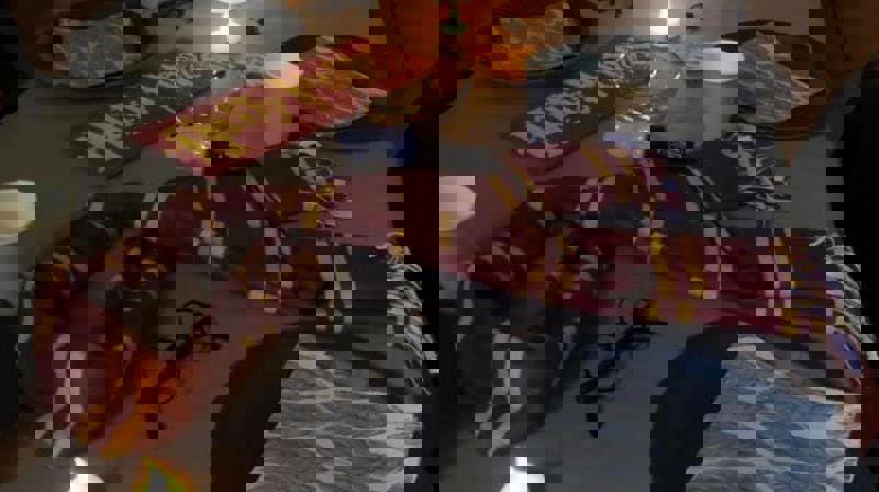 Bordekking ved en tidligere HP samling