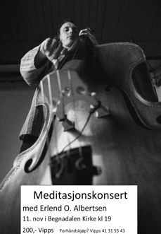 Plakat konsert: Erlend O Albertsen