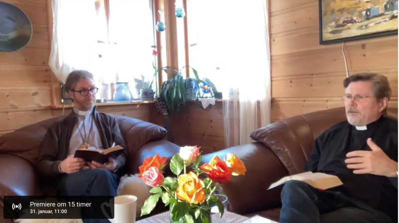 Jan og Øystein i samtale om krafta i guds ord.