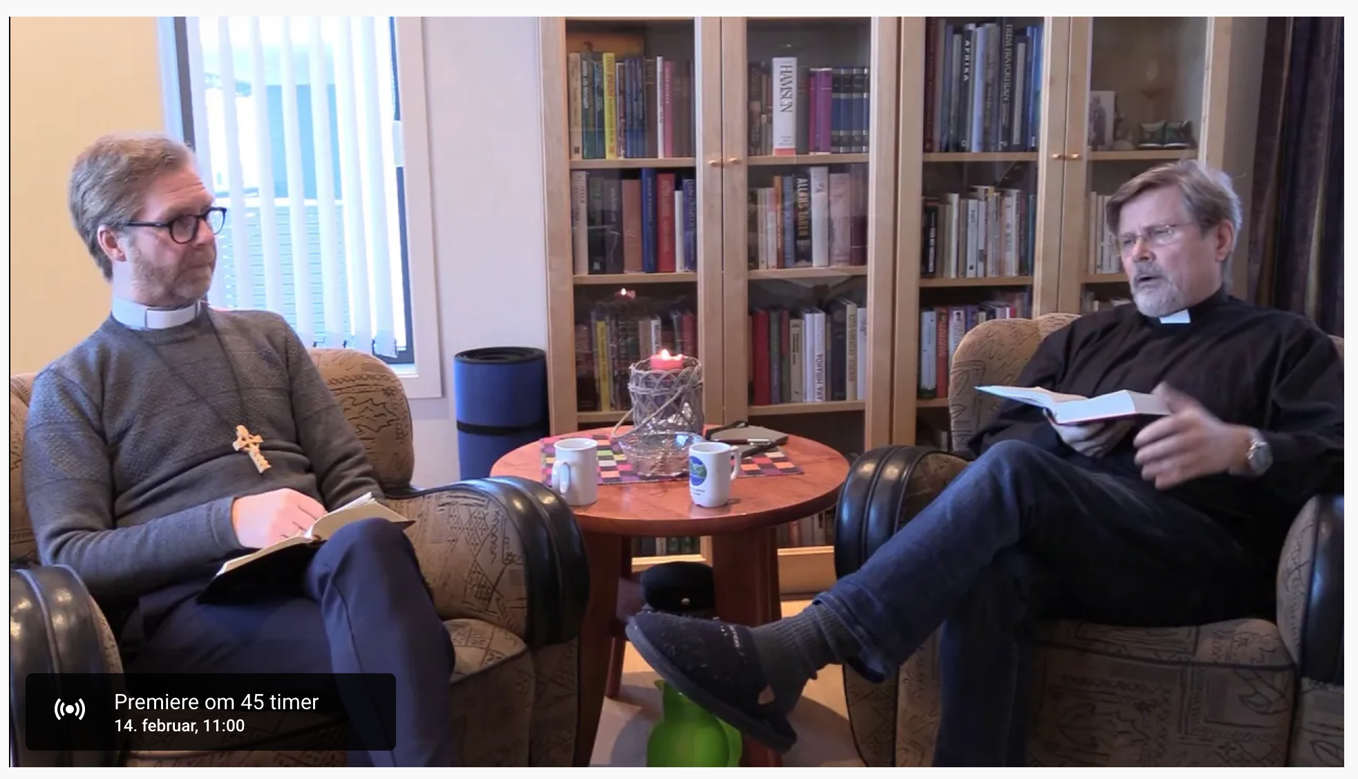 Øystein og Jan i samtale.