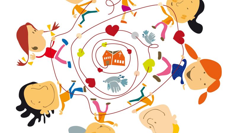 Familiegudsteneste på palmesøndag med utdeling av 6-årsbok