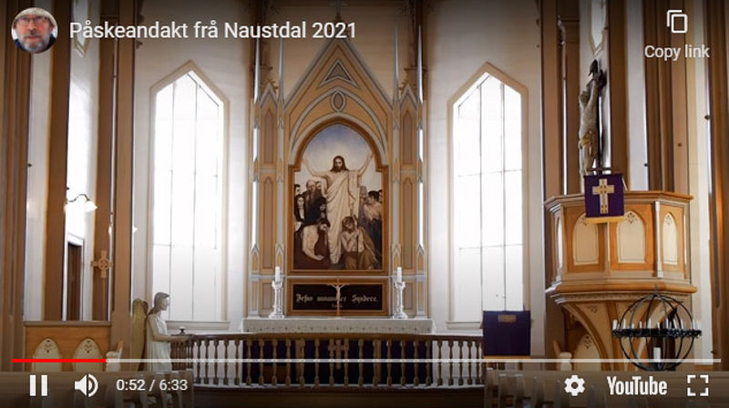 Påskeandakt med Naustdal barnekor
