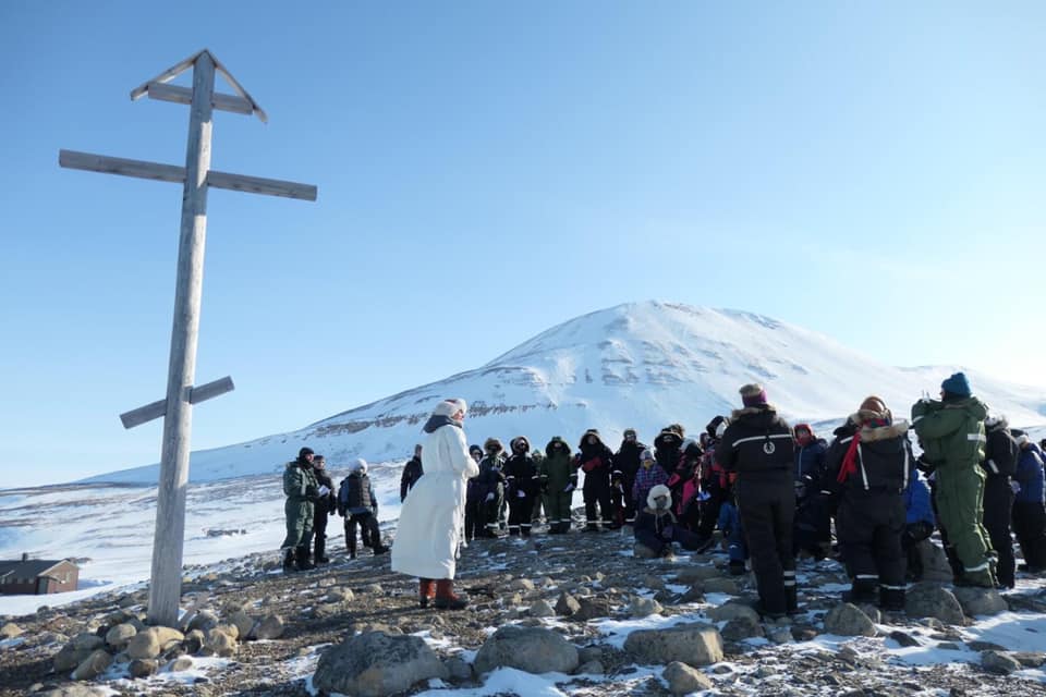Her fra påskegudstjeneste på Vindodden