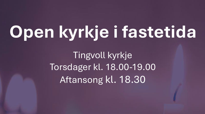 Open kyrkje i fastetida