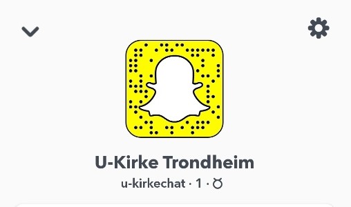 Skjermdump fra kirkens Snap-konto.