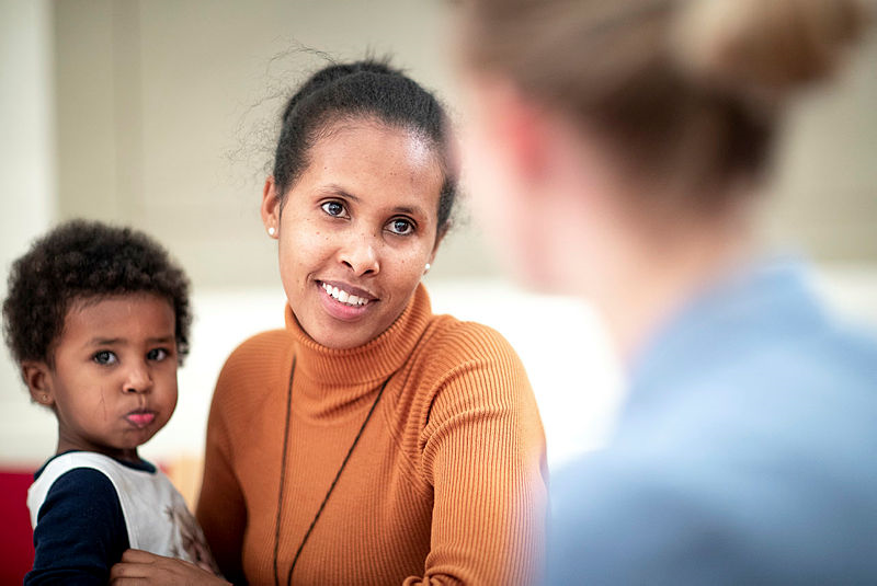 Språkkafé i Lademoen kirke. Foto: Bo Mathisen.