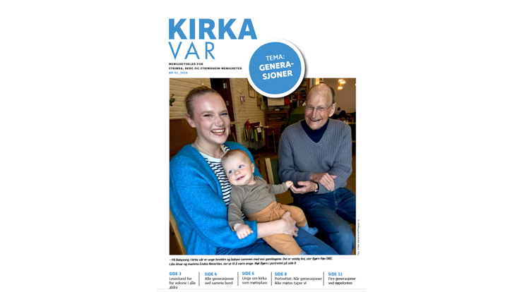 Nå kan menighetsblad nr 1 - 2026 leses digitalt