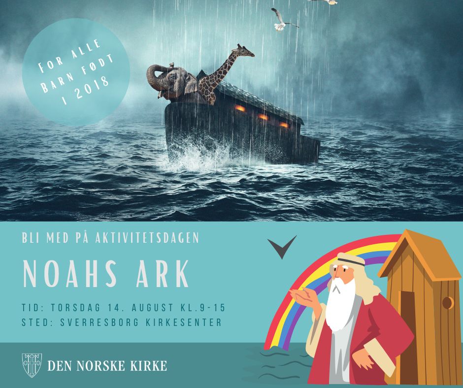 Invitasjon til Noahs ark dag Bilde med noahs ark.