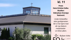 Gudstjeneste i Byåsen kirke 13.6.24