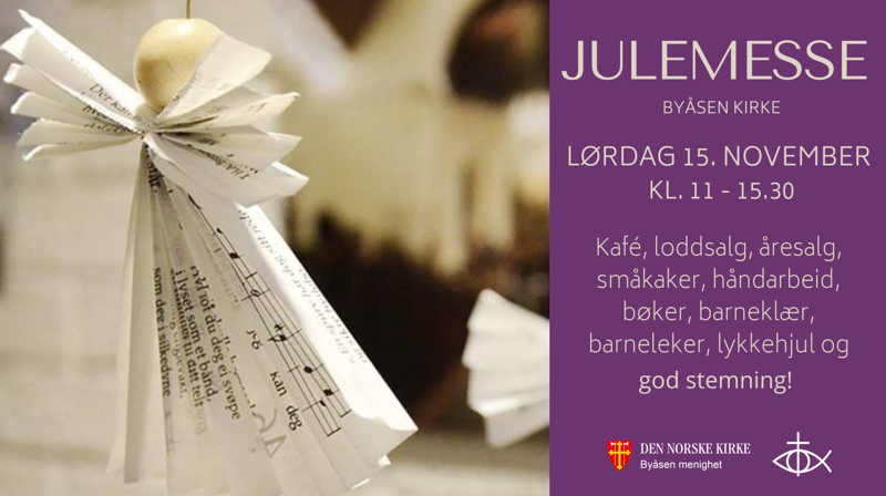 Julemesse lørdag 16. november!