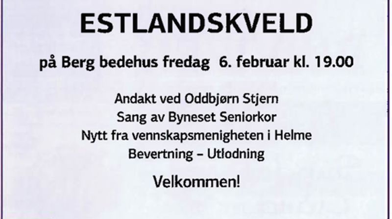 Estlandskveld