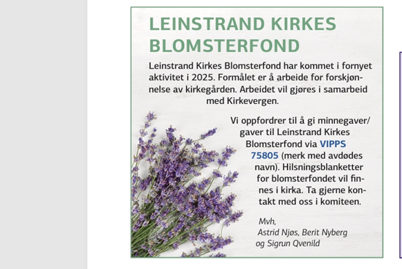 Leinstrand blomsterfond