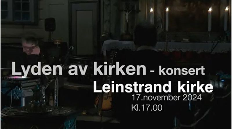 Konsert i Leinstrand kirke søndag 17. november kl 17.00