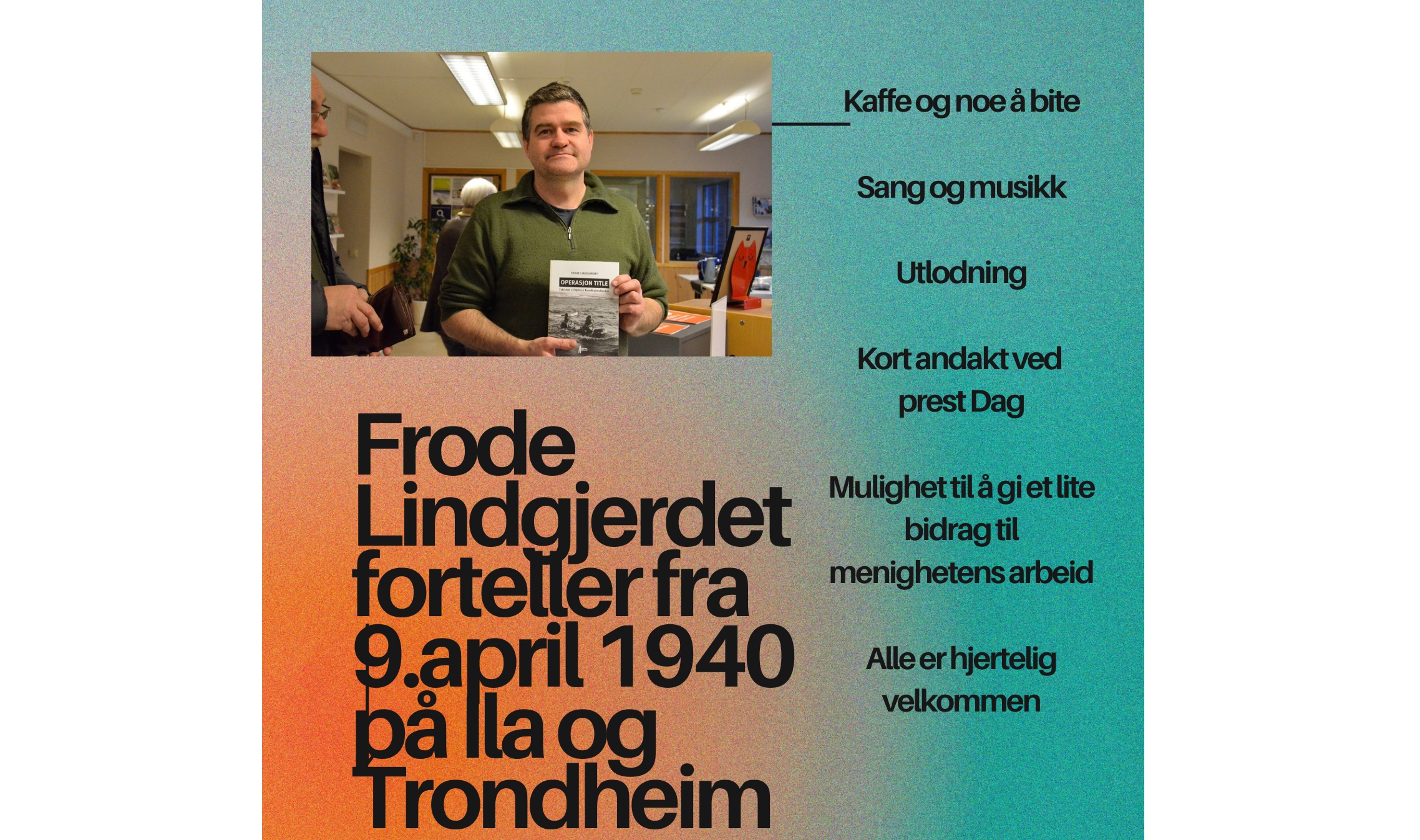 Velkommen på torsdagstreff 9. april