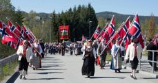 17. mai-tog fra da vi var Klæbu kommune. Fotograf Johnny Nilsen