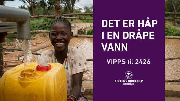 Fasteaksjon 2026 - håp i en dråpe vann. Ditt bidrag gjør en forskjell!