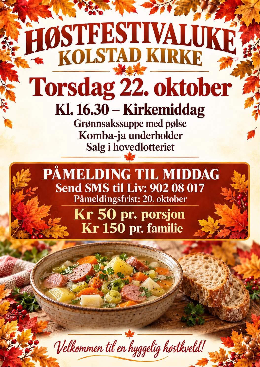 Kirkemiddag i Høstfestivalen
