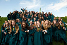 Nidarosdomens jentekor er en av mange som holder konserter i juletiden. Foto: Lasse Berre