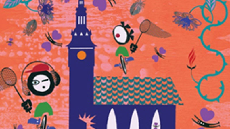 «Ut å fange engler» Illustrasjon: M. M. Malvin