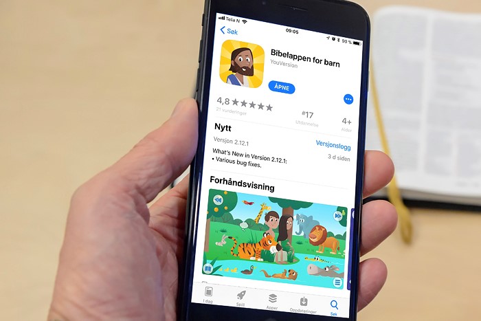 En flott og morsom Bibel-app for barn