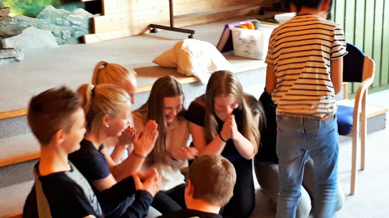 Gud, Jesus og stolleken. Annen dag på leir.