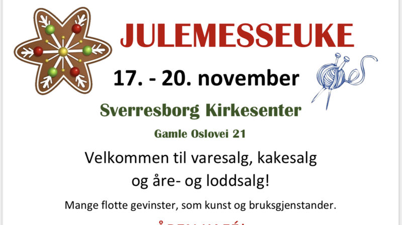 Julemesseuke 17.-20. november!