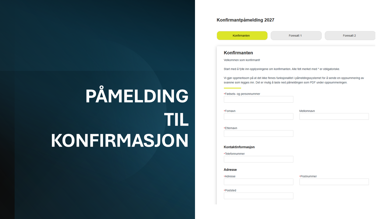 Påmelding til konfirmasjon_ny