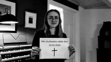 Sterkt budskap: Orgelstudentene ved NTNU brukte sterke virkemidler da nyheten om at utdanningen deres skulle avvikles. Foto hentet fra facebook-siden til Kirkemusikk- og orgelstudium ved NTNU i Trondheim