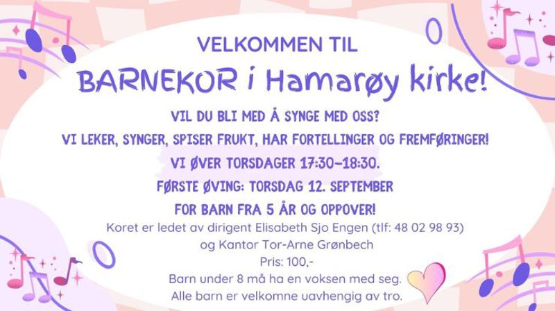 Barnekor i Hamarøy kirke