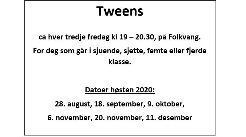 Tweens høsten 2020