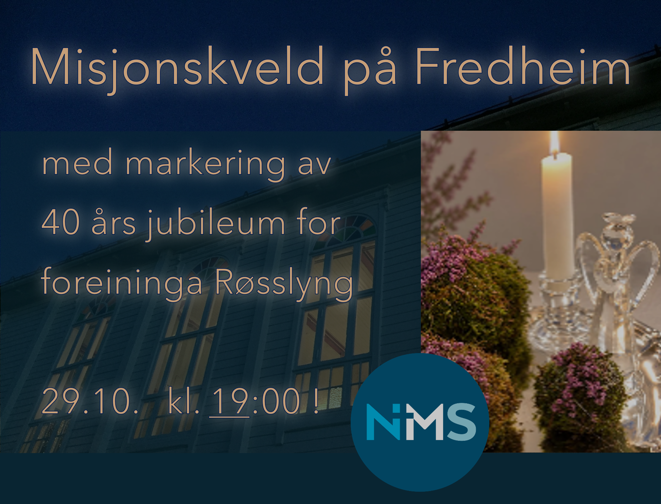plakat temakveld jubileum 40 år foreining Røsslyng.