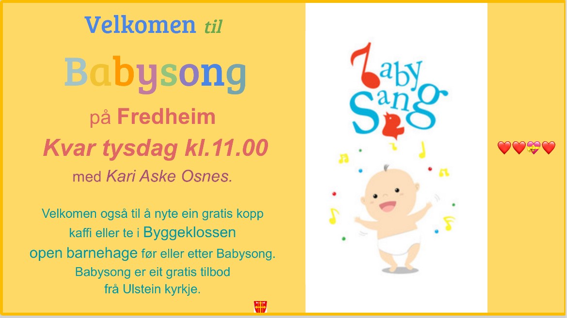 Babysong - obs: ny tid - tysdagar kl. 11:00