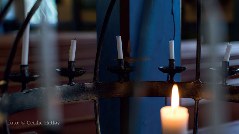 Stille time i opa kyrkje, mandag kveld