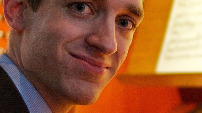 Kantor Ole Andreas Fevang og trompetist Peder Øiseth