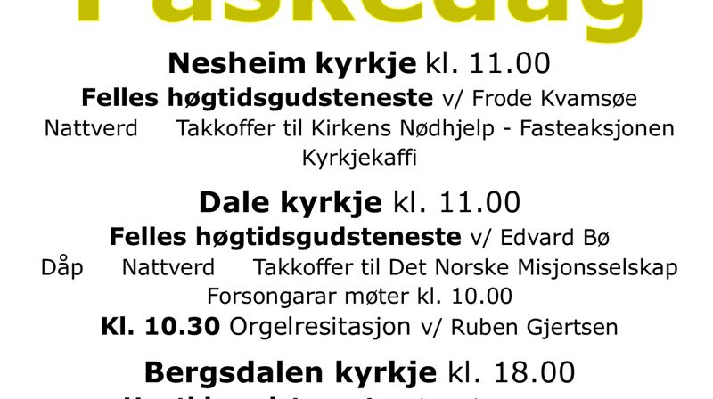 Endeleg kan me feire gudsteneste i påska!