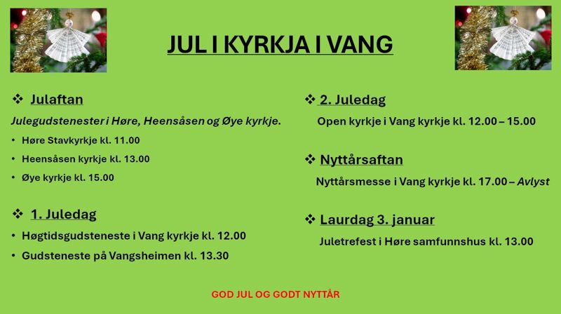 GOD JUL OG GODT NYTTÅR
