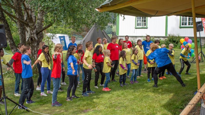 Lek og moro på Tween Camp i 2018. Foto: Ola Døhl