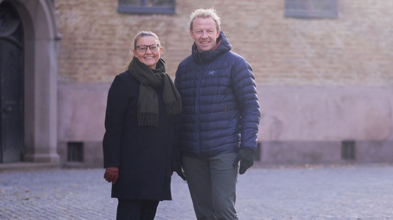 Prosjektdirektør Inger Kari Stensrud og leiar i Hovudutvalet Morten Müller-Nilssen. Foto Kirkerådet/Heidi Olsen