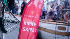 Velkommen til Kirkeskipet Fryden under Arendalsuka! Foto: Den norske kirke.