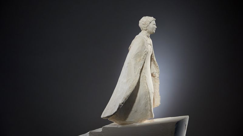 Skissen av statuen av biskop Rosemarie Köhn. Foto: John Andersen.