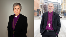 Ole Kristian Bonden, biskop i Hamar og Herborg Finnset, biskop i Nidaros. Foto: Den norske kirke