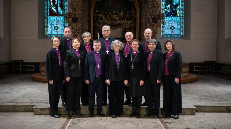 Biskopane i Den norske kyrkja. Foto: Kyrkjerådet.